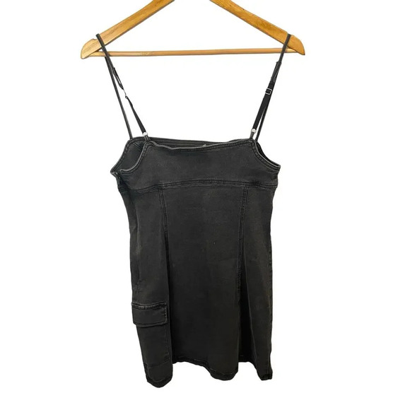 Urban Outfitters Whitney Black Denim Mini Dress - Picture 9 of 9